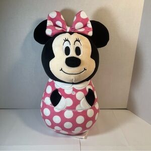 Disney Minnie, mouse plush bed pillow 14 inches.